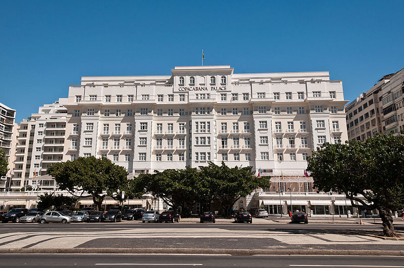 vista da fachada do copacabana palace